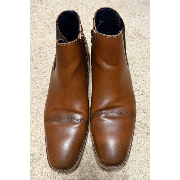 Men\'s Freeman Corbin Chelsea Boots‎ 13 Leather Side Zip Ankle